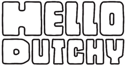 Hello Dutchy logo sign